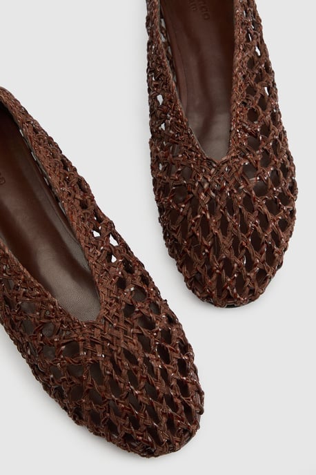 Wide Fit Woven Detail Ballerina - Image 5