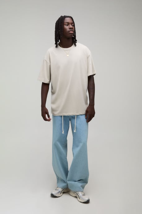 Stone Oversized Palm Beverly Hills Print T-Shirt - Image 4