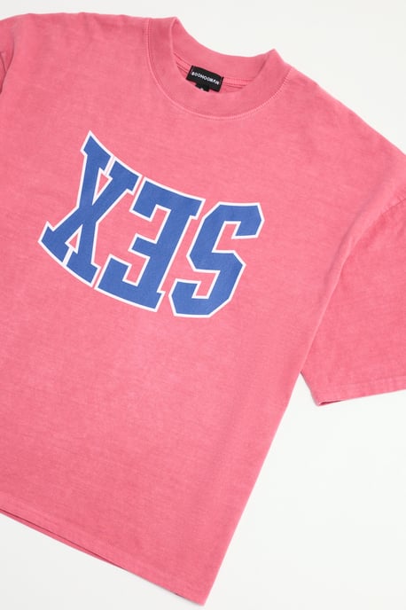 Oversized Boxy Heavyweight Washed Sex Slogan T-Shirt - Image 3
