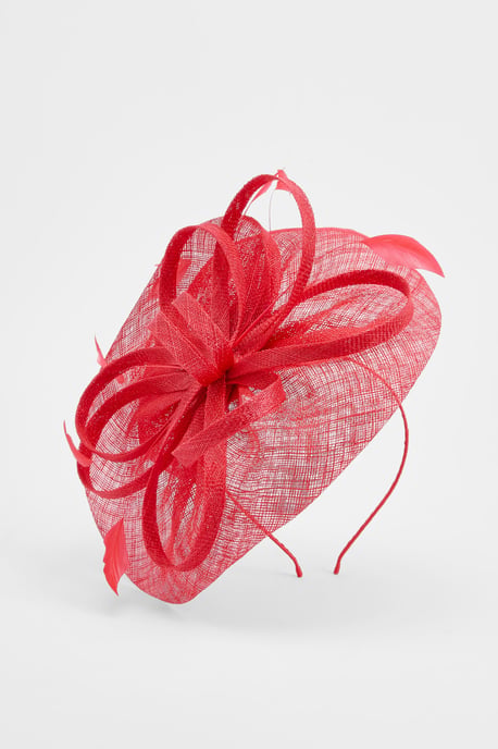 Loop And Feather Upturn Disc Fascinator - Image 2
