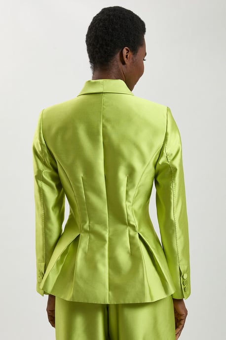 Satin Twill Single Breasted Blazer - Image 4