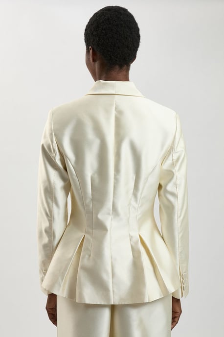 Satin Twill Single Breasted Blazer - Image 4
