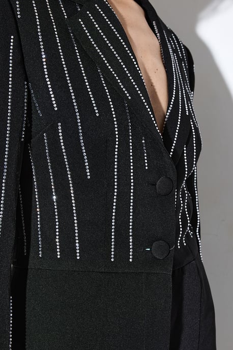 Premium Embellished Blazer Playsuit - Image 4