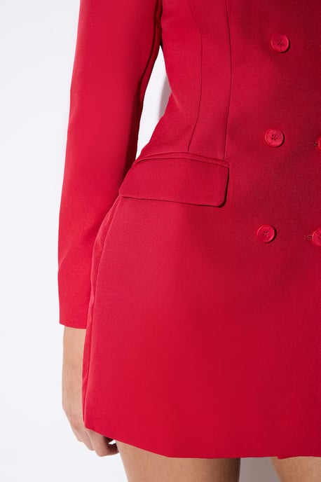 Tailored Double Breasted Blazer Dress - Image 4