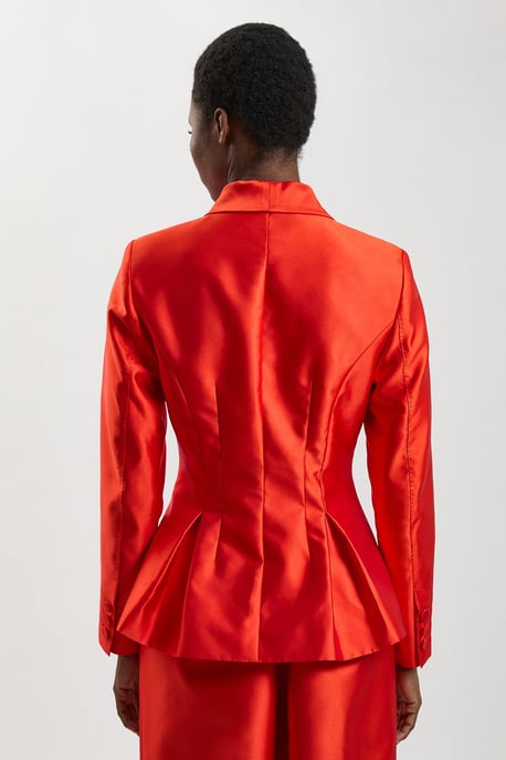Satin Twill Single Breasted Blazer - Image 4