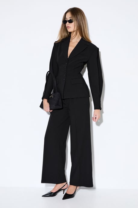 Premium Pleated Sleeve Blazer Co-Ord - Image 2