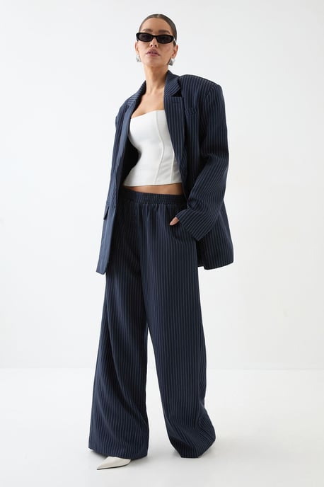 Premium Pinstripe Oversized Blazed - Image 2