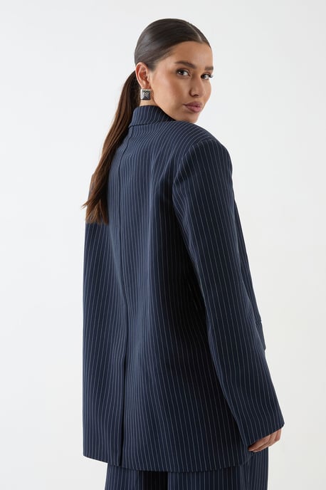 Premium Pinstripe Oversized Blazed - Image 3
