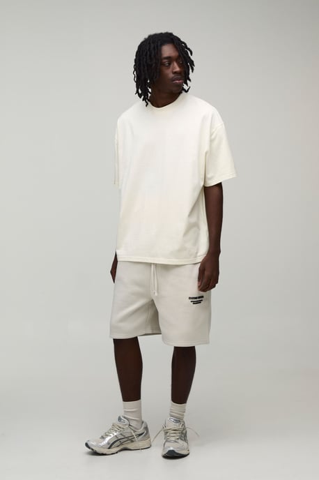 Regular Fit High Build Printed Jersey Short - Image 4