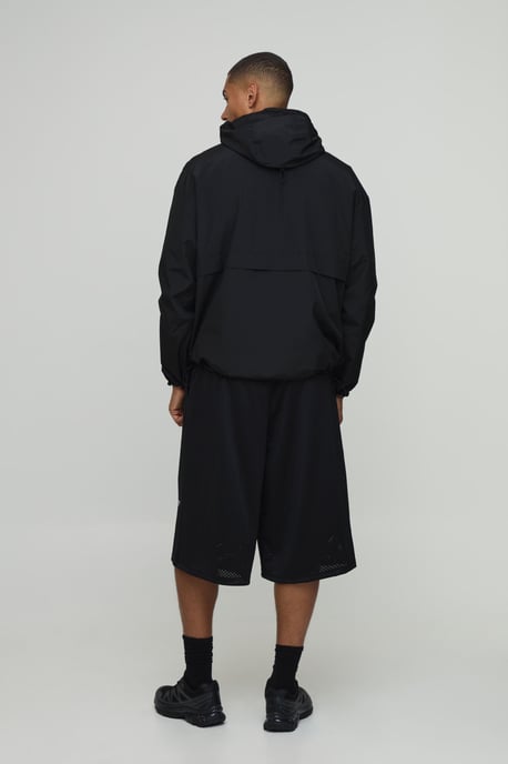 Oversized Boxy Hooded Toggle Cagoule - Image 2