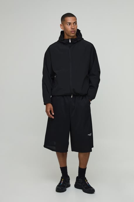 Oversized Boxy Hooded Toggle Cagoule - Image 4