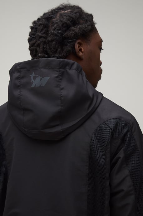 Regular Fit Tonal Colour Block M Star Hooded Jacket - Image 3