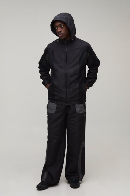Regular Fit Tonal Colour Block M Star Hooded Jacket - Image 4