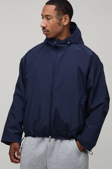 Oversized Boxy Hooded Toggle Cagoule - Image 1