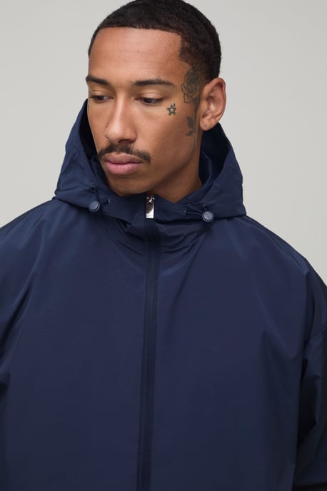 Oversized Boxy Hooded Toggle Cagoule - Image 3