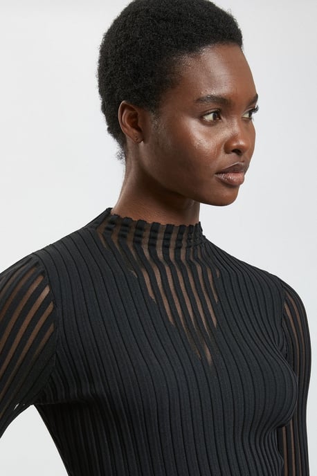 Viscose Blend Filament Knitted Top - Image 4