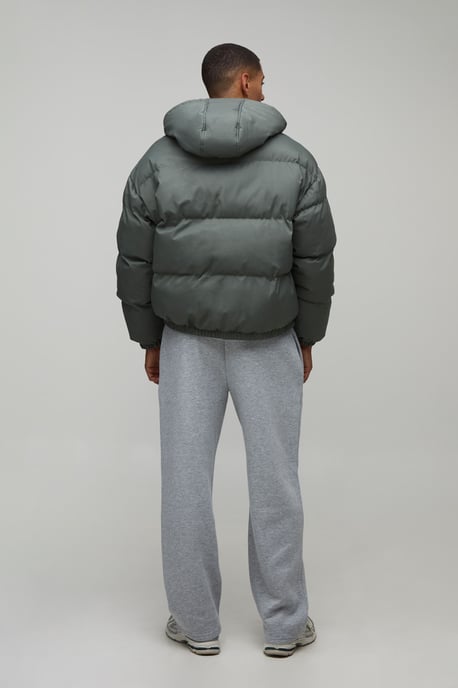 Essential Regular Fit Midweight Padded Hooded Puffer Jacket - Image 2