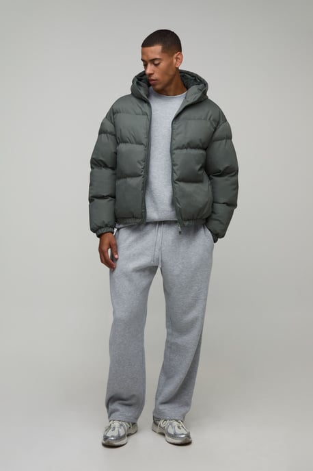 Essential Regular Fit Midweight Padded Hooded Puffer Jacket - Image 4
