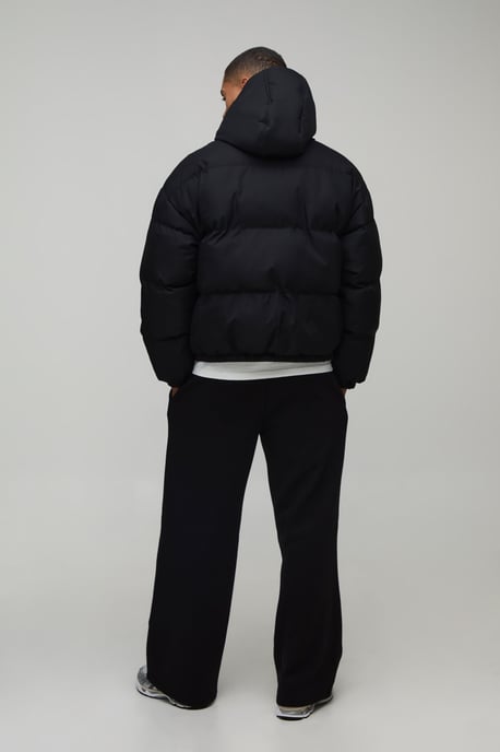 Essential Regular Fit Midweight Padded Hooded Puffer Jacket - Image 2
