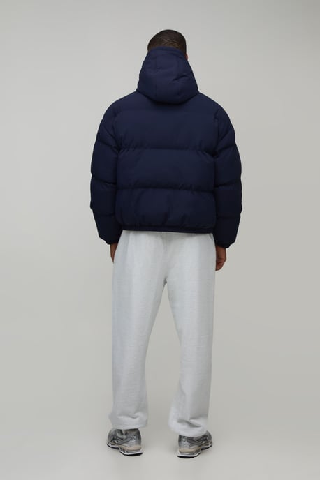 Essential Regular Fit Midweight Padded Hooded Puffer Jacket - Image 2
