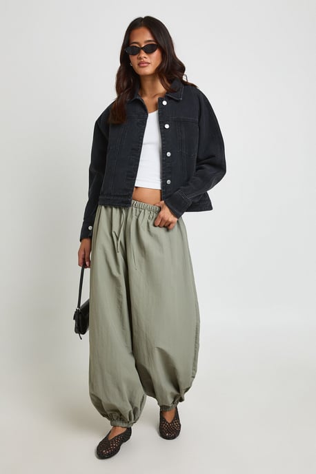 Barrel Sleeve Denim Jacket - Image 3