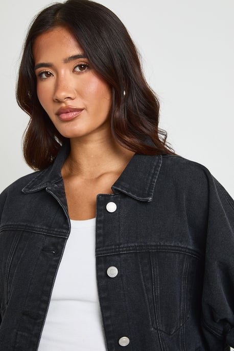 Barrel Sleeve Denim Jacket - Image 4