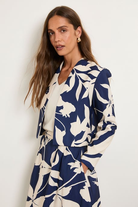 Floral Ottoman Twill Jacket - Image 1