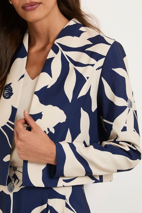 Floral Ottoman Twill Jacket - Image 2