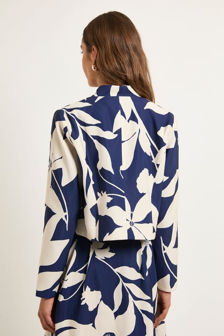 Floral Ottoman Twill Jacket - Image 3