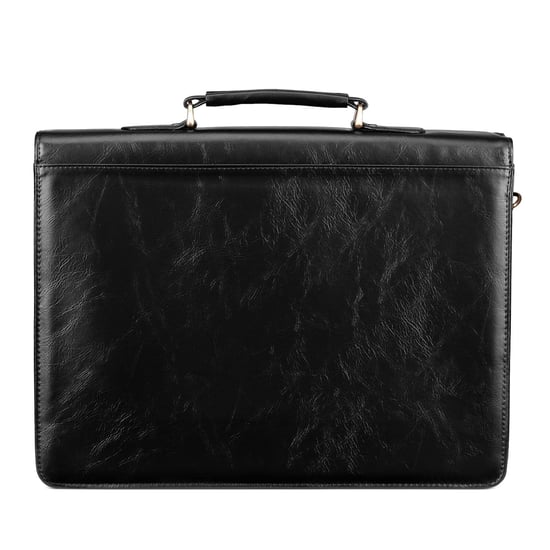 Men’s 14-Inch Laptop Executive Briefcase, Business Shoulder Bag in Black - Image 6