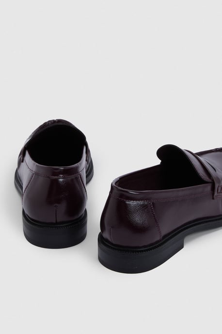 Patent Ruched Loafers - Image 3