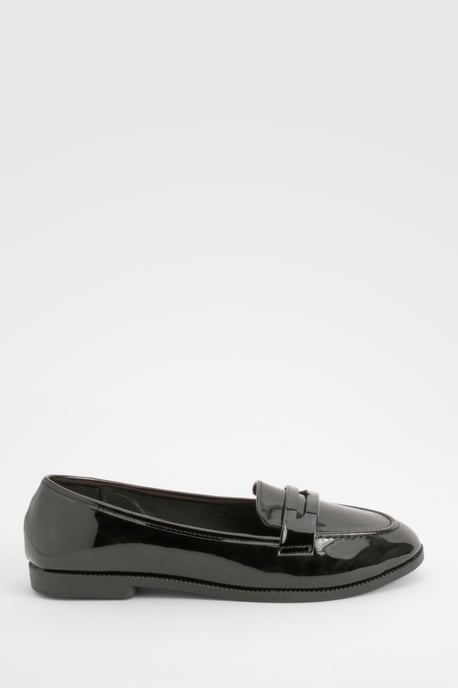 Wide Fit Patent Loafers - Image 2