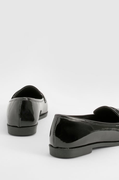 Wide Fit Patent Loafers - Image 3