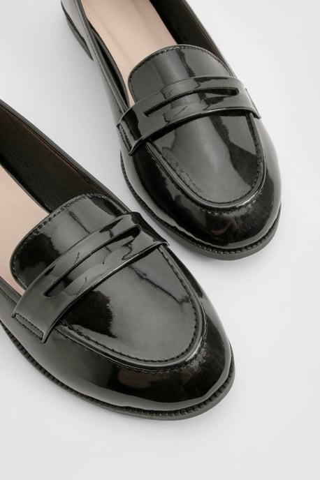 Wide Fit Patent Loafers - Image 4