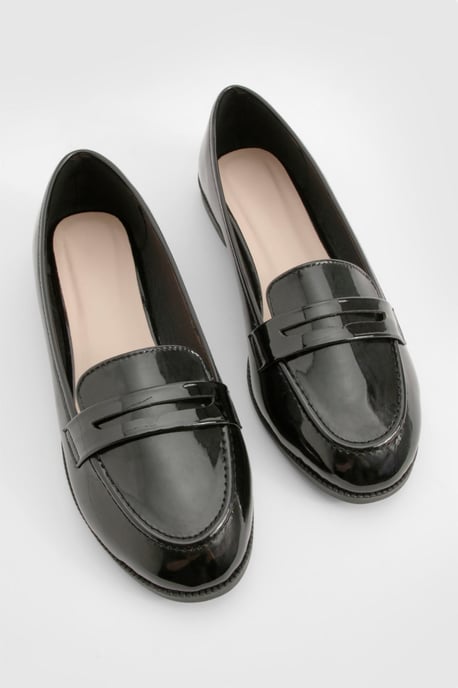 Wide Fit Patent Loafers - Image 5