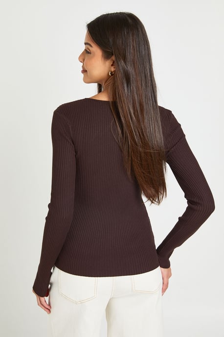 Soft Knit Rib Cardigan - Image 2