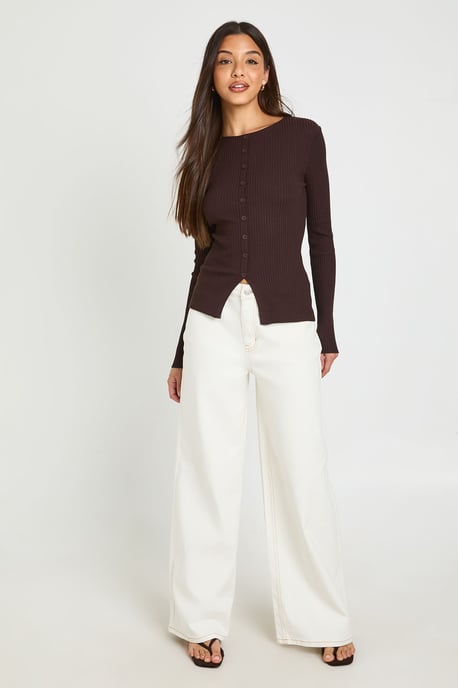 Soft Knit Rib Cardigan - Image 3
