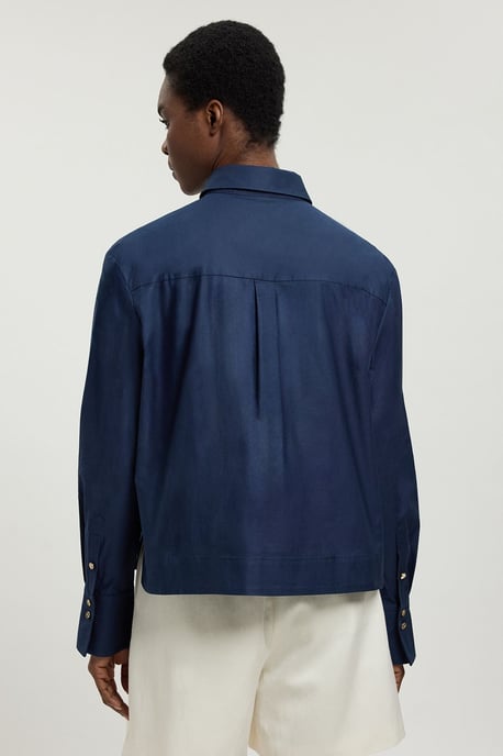 Cotton Poplin Cutwork Shirt - Image 3
