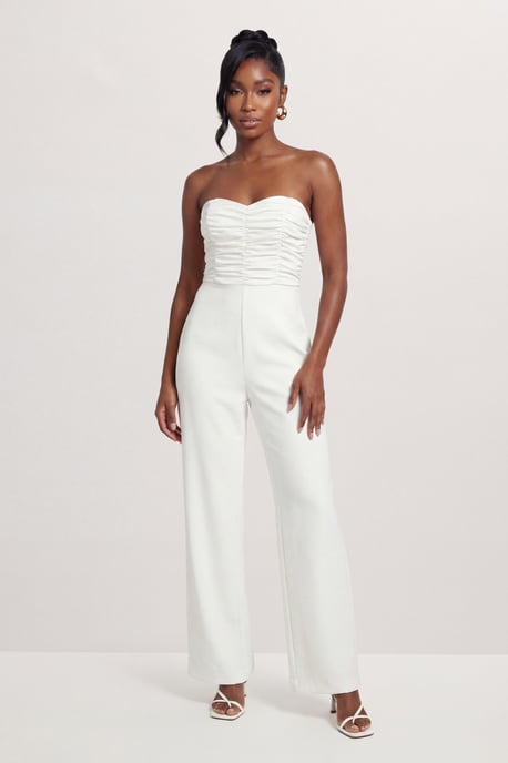 Ruched Bandeau Jumpsuit - Image 1