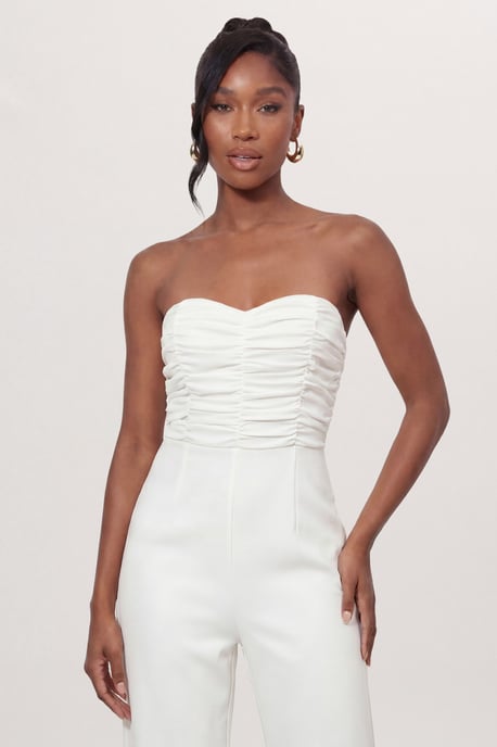 Ruched Bandeau Jumpsuit - Image 4