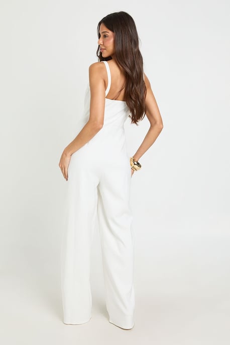 Seam Detail Underwired Wide Leg Jumpsuit - Image 2
