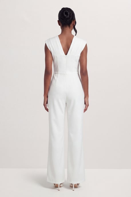 Tailored Pleated Structured Jumpsuit - Image 2