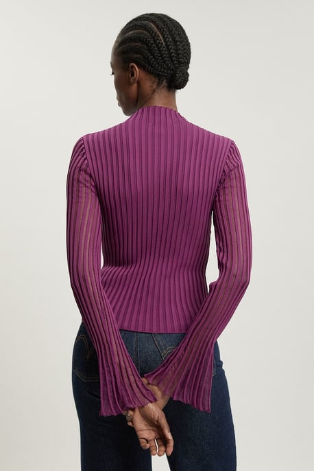 Viscose Blend Filament Knitted Top - Image 2
