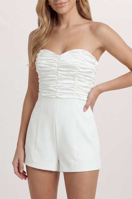 Ruched Bandeau Playsuit - Image 4