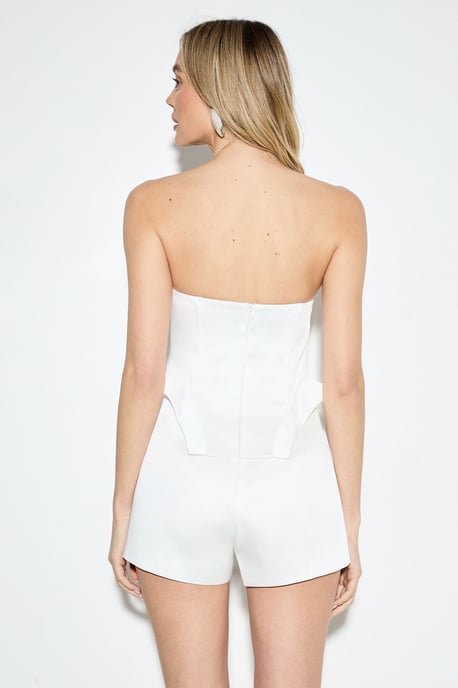 Satin Twill Bonded Playsuit - Image 3