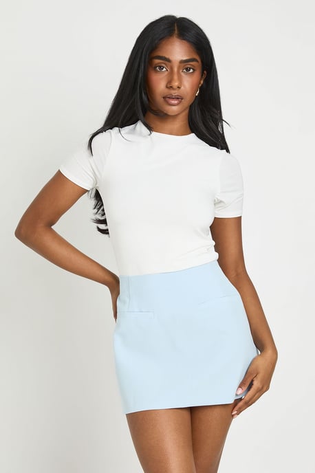 Tailored Micro Mini Skirt - Image 1