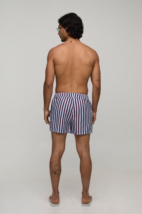 Stripe Short Length Swim Short - Image 2