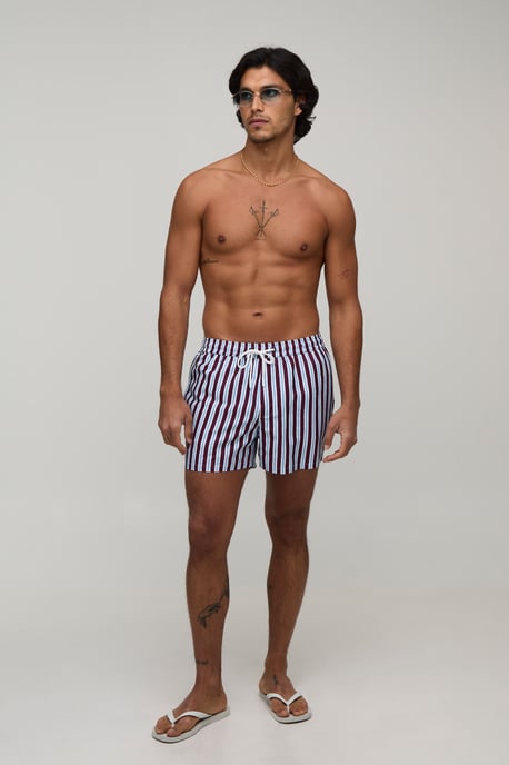 Stripe Short Length Swim Short - Image 4