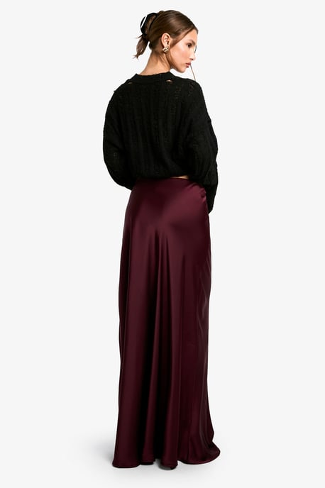 Satin Slip Maxi Skirt - Image 2