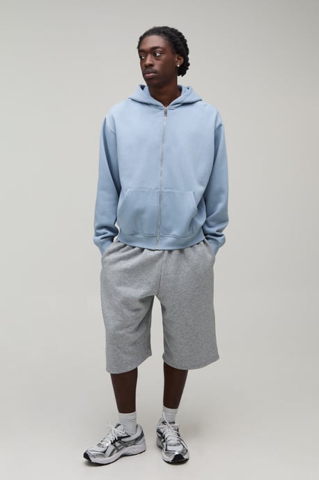 Boxy Zip Through Hoodie - Image 4